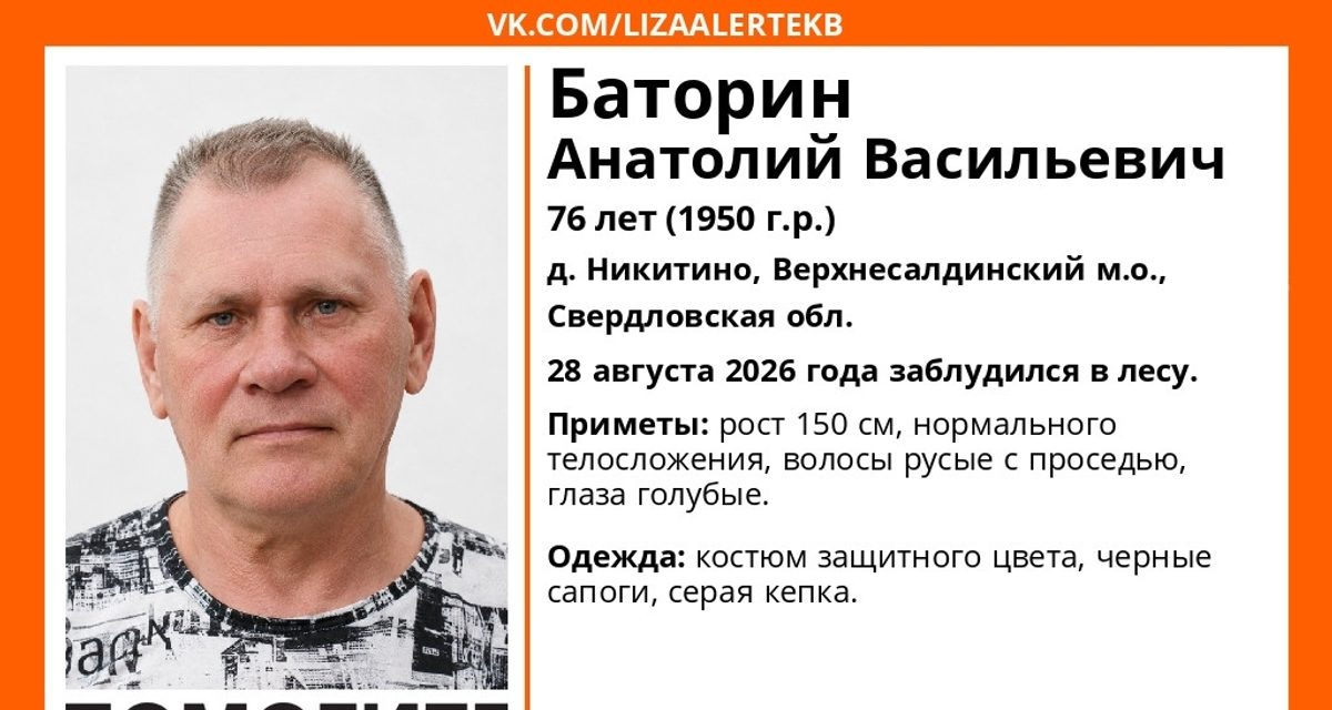 Жителей Нижнего Тагила просят помочь найти 76-летнего мужчину, заблудившегося в лесу